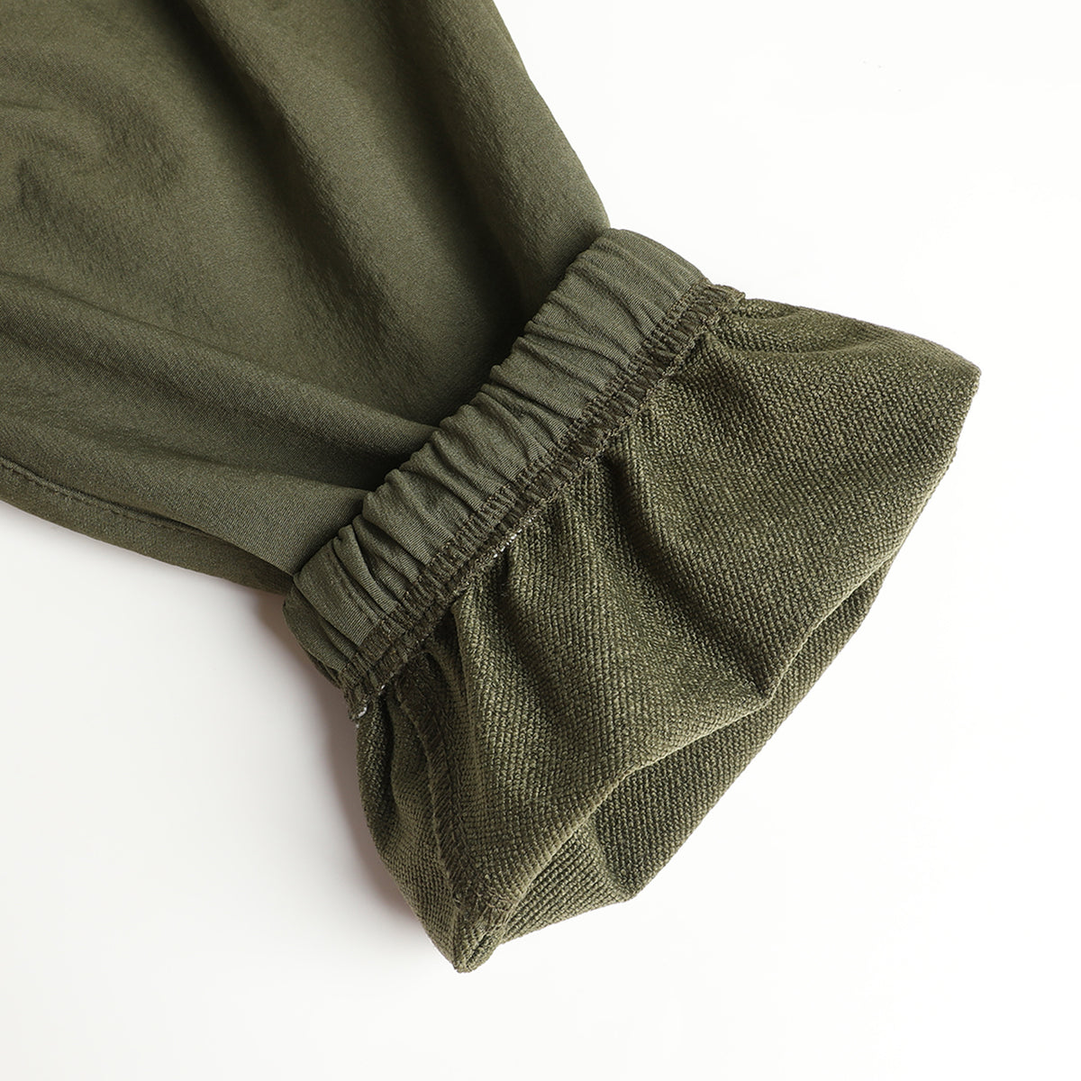 HILEELANG Olive Kids Double Pocket Cargo Sweatpants Jogger Pants, Single Piece