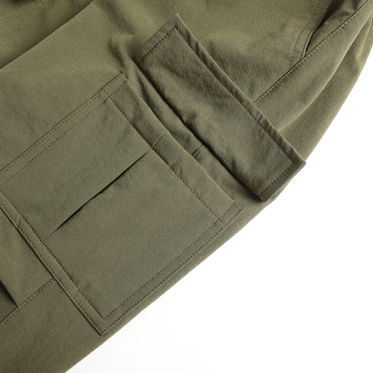 HILEELANG Olive Kids Double Pocket Cargo Sweatpants Jogger Pants, Single Piece