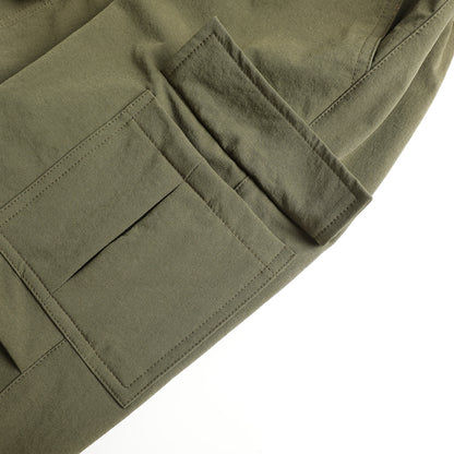 HILEELANG Olive Kids Double Pocket Cargo Sweatpants Jogger Pants, Single Piece