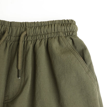 HILEELANG Olive Kids Double Pocket Cargo Sweatpants Jogger Pants, Single Piece