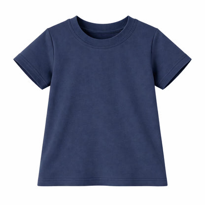 HILEELANG 2-7T Toddler/Little Boys Grey/Navy/Cream Whale & Turtle 100% Cotton T-Shirt 3-Pack