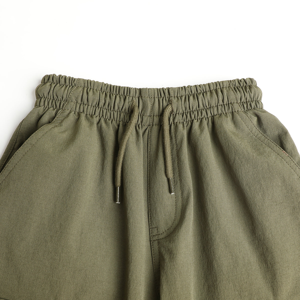 HILEELANG Olive Kids Double Pocket Cargo Sweatpants Jogger Pants, Single Piece