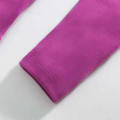 HILEELANG Toddler Girl Fall Outfits Clothing Pants Set Unicorn Sweatshirt（Age:2-7Y) Cotton Strench Purple Leggings Playwear Sets