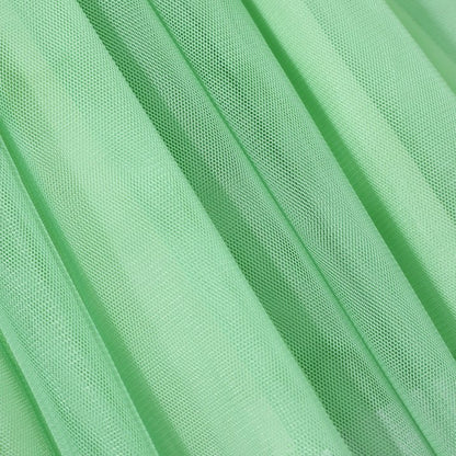 HILEELANG Toddler Little Girls Mint Green Tulle Dress, Floral Embroidered Flutter Sleeve Summer Party Dress