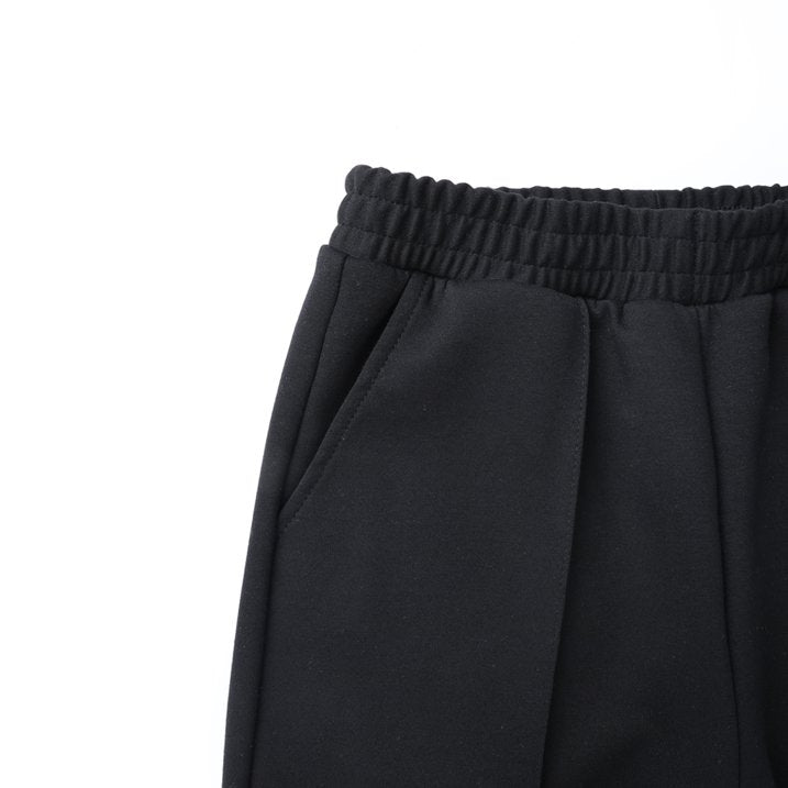 HILEELANG Girls Flare Pants Stretch Sweatpants Pull On with Pockets Black