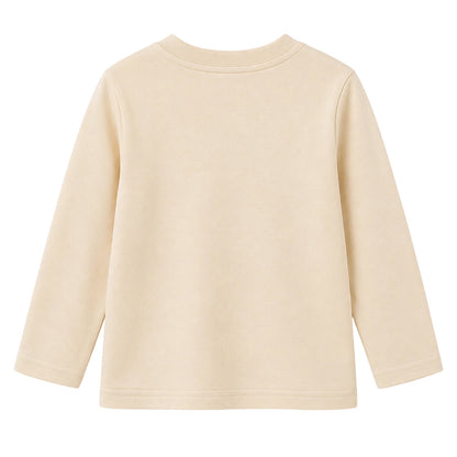 HILEELANG Boys Long Sleeve Shirts 3 Pack Cotton Tee Shirts Green Mix