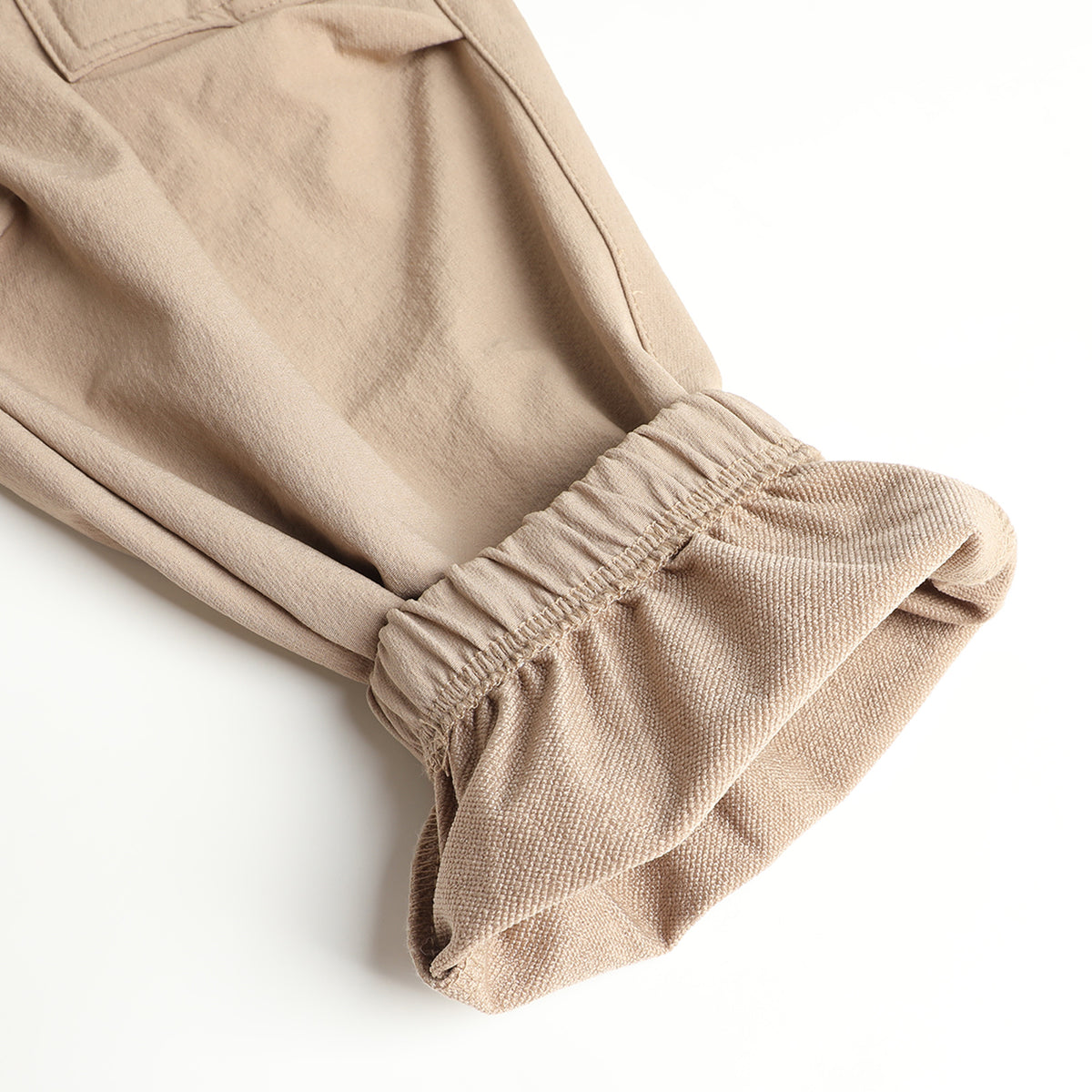 HILEELANG Khaki Kids Double Pocket Cargo Sweatpants Jogger Pants, Single Piece