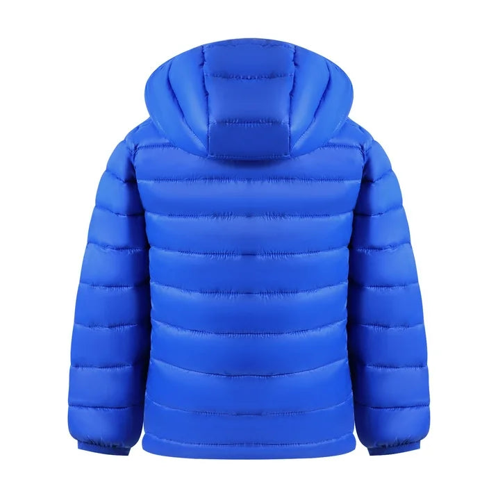 HILEELANG Toddle Boy（3-10Y) Winter Hooded Puffer Jackets Coats Light Weight Outerwear Royal Blue