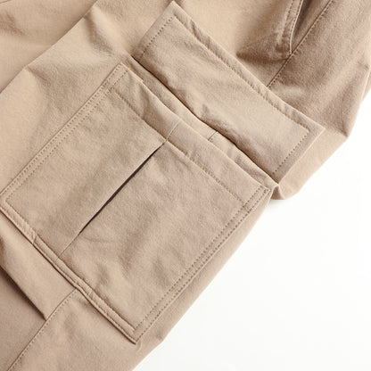 HILEELANG Khaki Kids Double Pocket Cargo Sweatpants Jogger Pants, Single Piece