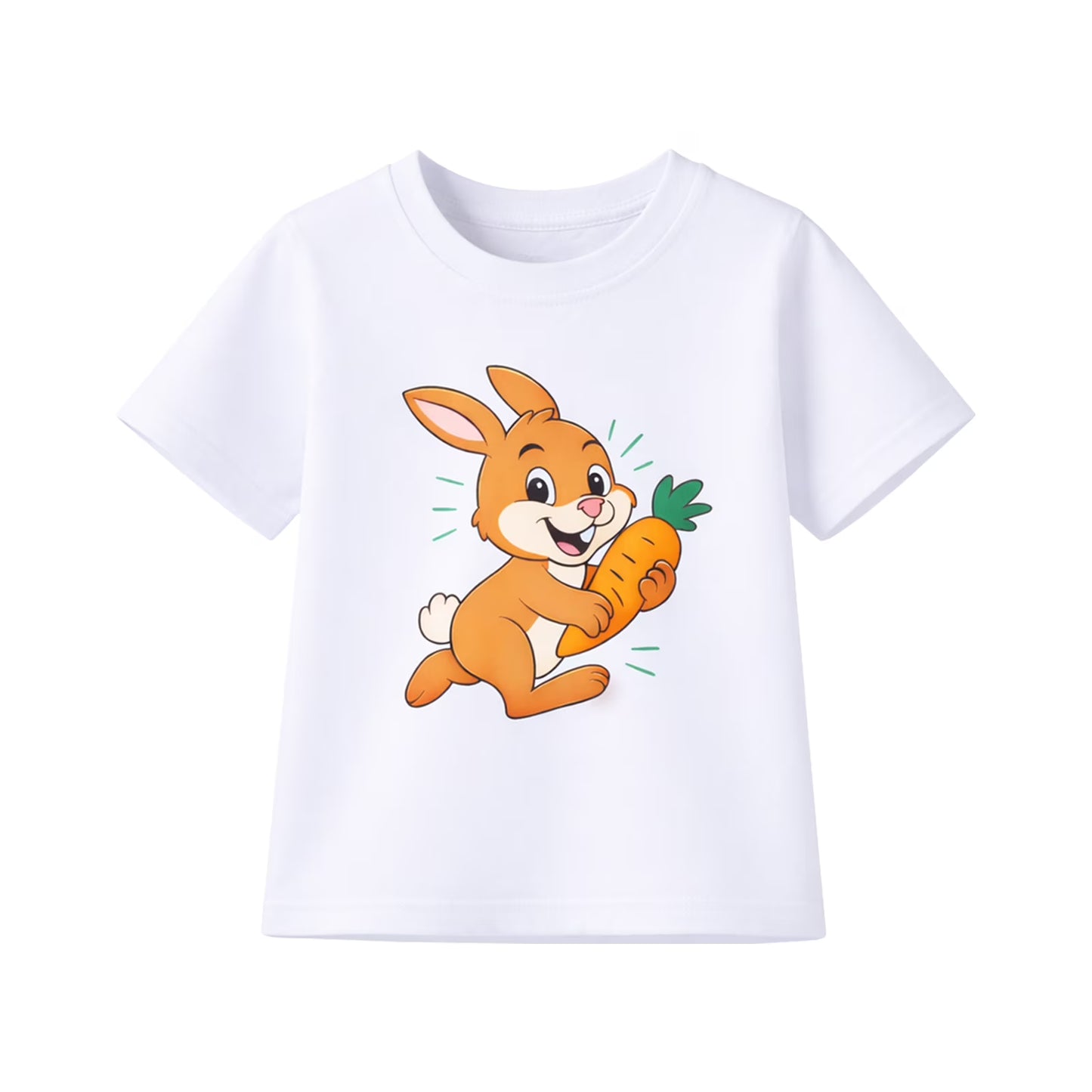 HILEELANG Toddler Boys 100% Cotton Bunny Carrot Short Set