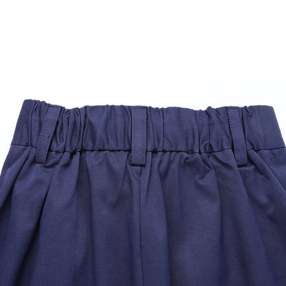 HILEELANG 4-15 Little/Big Boys and girls Chino Pants Straight Leg Button Front Twill School Uniform Everyday Wear Navy Khaki 2 Pack