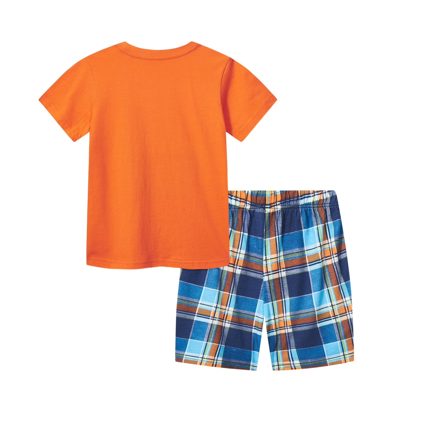 HILEELANG Toddler Boy's Excavator Print Crew Neck T-Shirt Shorts Outfit Set 3Y