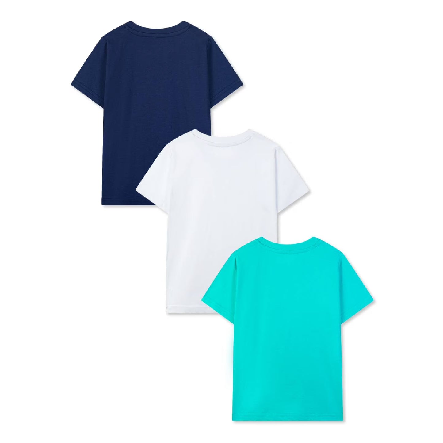 HILEELANG Little Girls' Short Sleeve Tee Shirt Cotton Casual Crewneck Butterfly Graphic Tops T-Shirts Black White Green 3 Packs