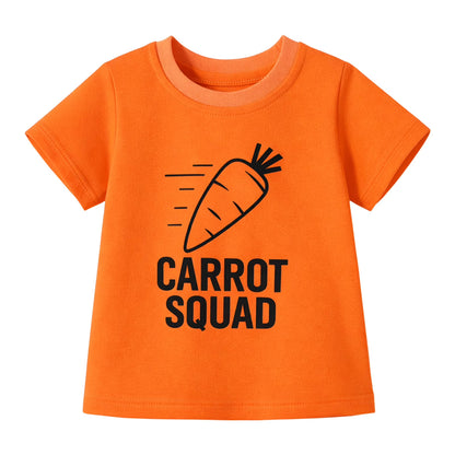 HILEELANG Toddler Boys 100% Cotton Carrot Squad Short Set