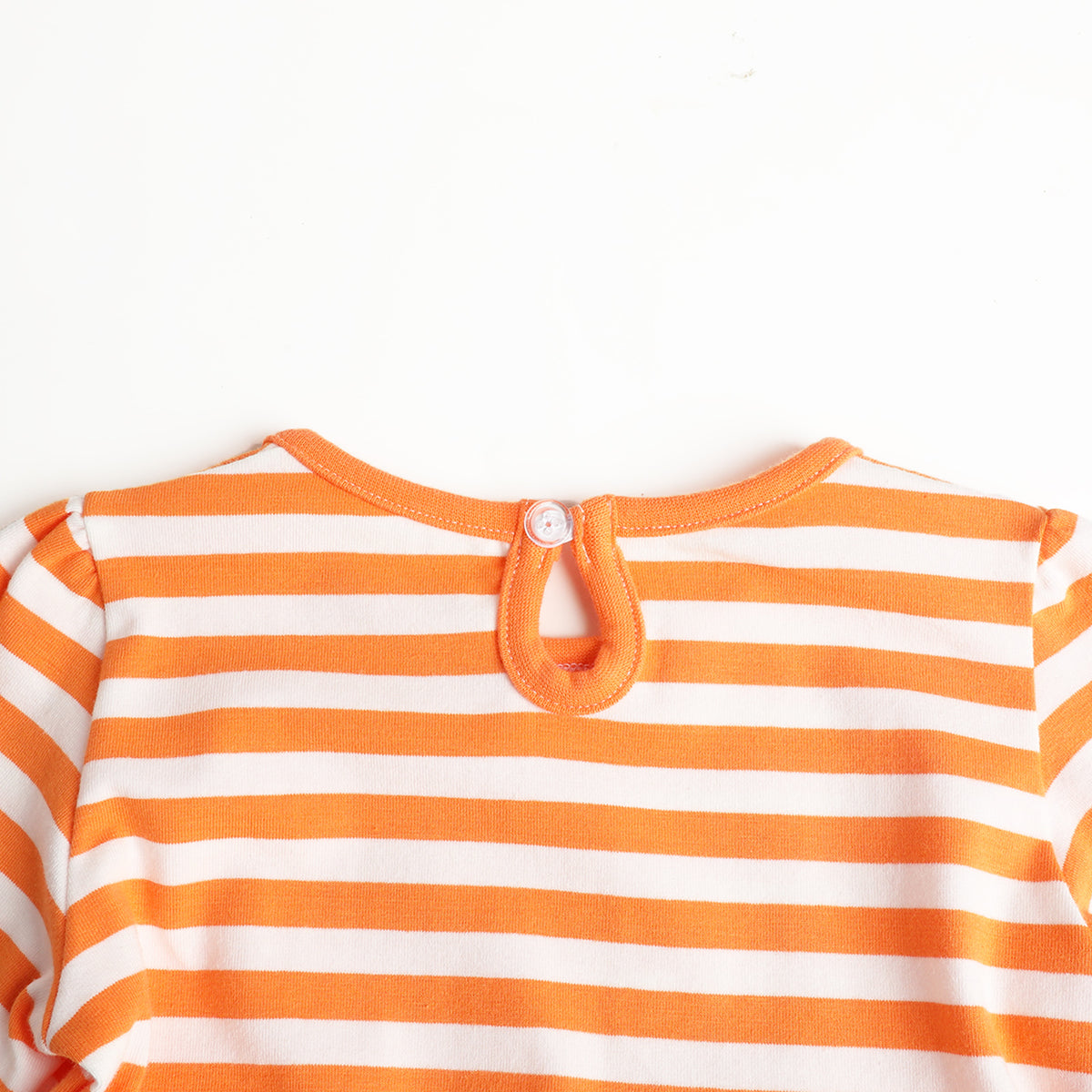 HILEELANG  Girls Pumpkin Stripe Layered Dress 2-7Y