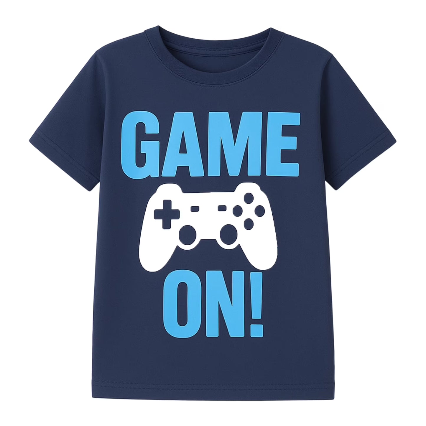 HILEELANG 4-13 Little/Big Boys Red/Navy/Gray Sports Action Graphic 100% Cotton 3-Pack Short Sleeve T-Shirt