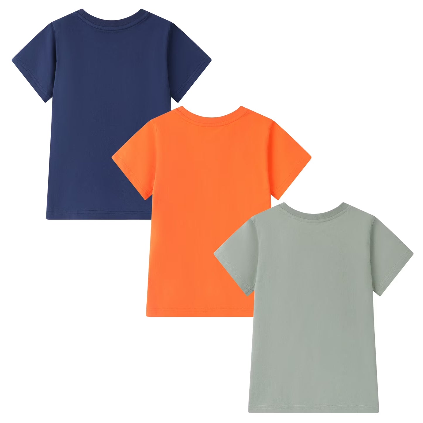 HILEELANG Kids Boys T-Shirts 3 Pack, 100% Cotton Short Sleeve Tees for 6-12Y, Gamer & Music Themed Summer Tops for Teen Boys Version 2 (Keyword-Focused)