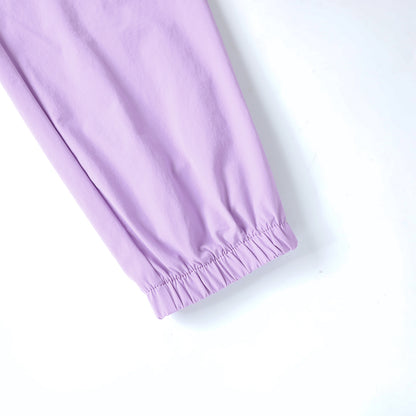 HILEELANG Kids Girl Quick-Dry Cargo Pants Lightweight 4-Way Stretch Outdoor Joggers for Girls Lavender