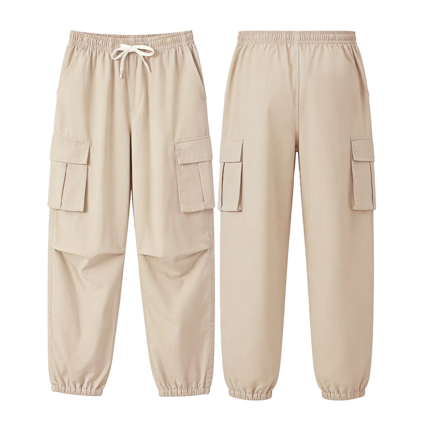 HILEELANG Kids Quick-Dry Cargo Pants Lightweight 4-Way Stretch Outdoor Joggers for Boys & Girls