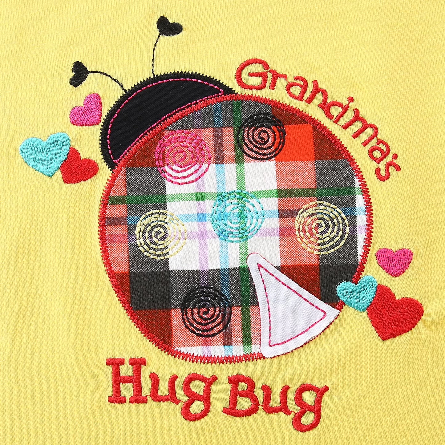 HILEELANG Toddler Girl Summer Short Clothes Sets Outfits Cotton Yellow Ladybug Tee Shirts Shorts Playwear 2T