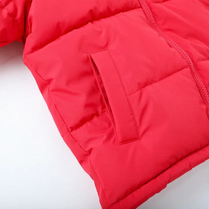 HILEELANG Toddler Baby Kids Winter Puffer Jacket with Detachable Hood and Faux Fur Trim – Warm Windproof Water-Resistant Coat for Boys and Girls