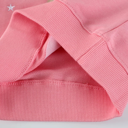 HILEELANG Toddler Girls（2-7Y) Sweatshirt Falling Shoulder Sleeve Pullover Crewneck Cotton Top Cute Dance Girl Embroidery Fall Winter Clothes