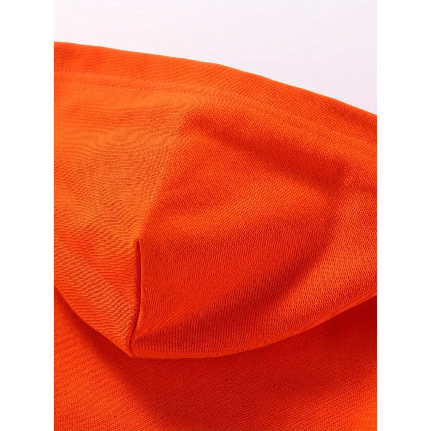 HILEELANG 4-12 Toddler/Little/Big Boys Girls Orange Solid Color Hoodie Pullover