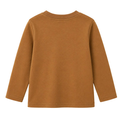HILEELANG Boys Long Sleeve Shirts 3 Pack Cotton Tee Shirts Forest Mix