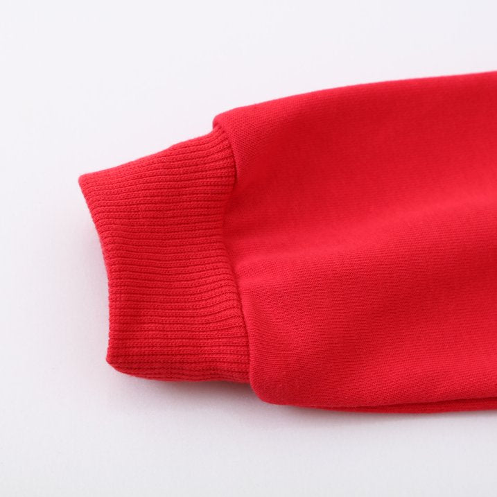 HILEELANG Toddler Girls（2-7Y) Christmas Red Sweatshirt - Kids Festive Xmas BearPullover Holiday Crewneck Tops Long Sleeve