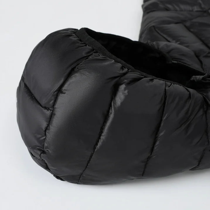 HILEELANG Kids Winter Hooded Puffer Jacket Lightweight Padded Outerwear, Black