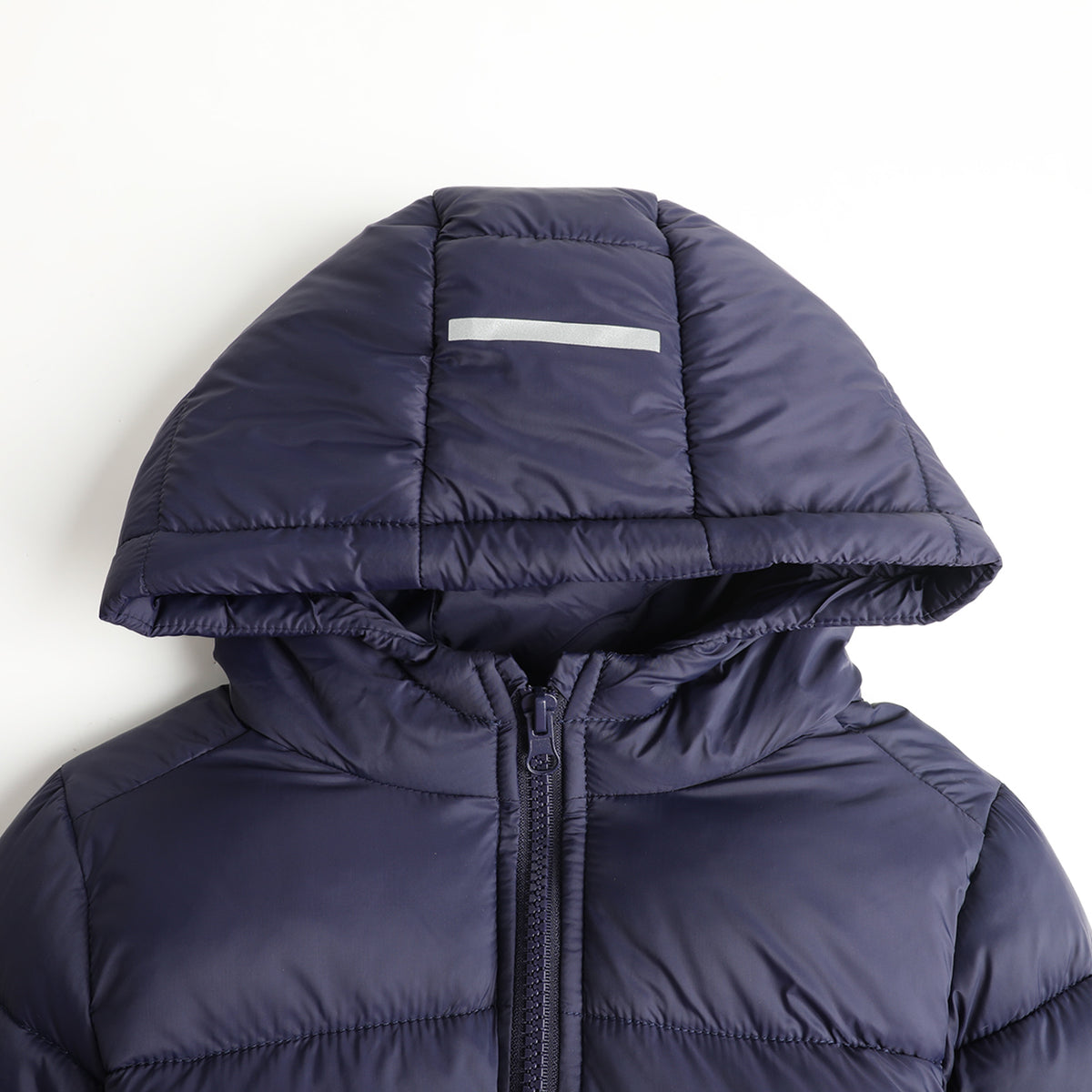 HILEELANG Kids Hooded Lightweight Puffer Jacket, ILEELANG Boys Girls Warm Quilted Winter Coat Navy Blue