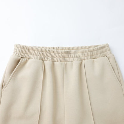 HILEELANG Girls Flare Pants Stretch Pull On Sweatpants Light Khaki
