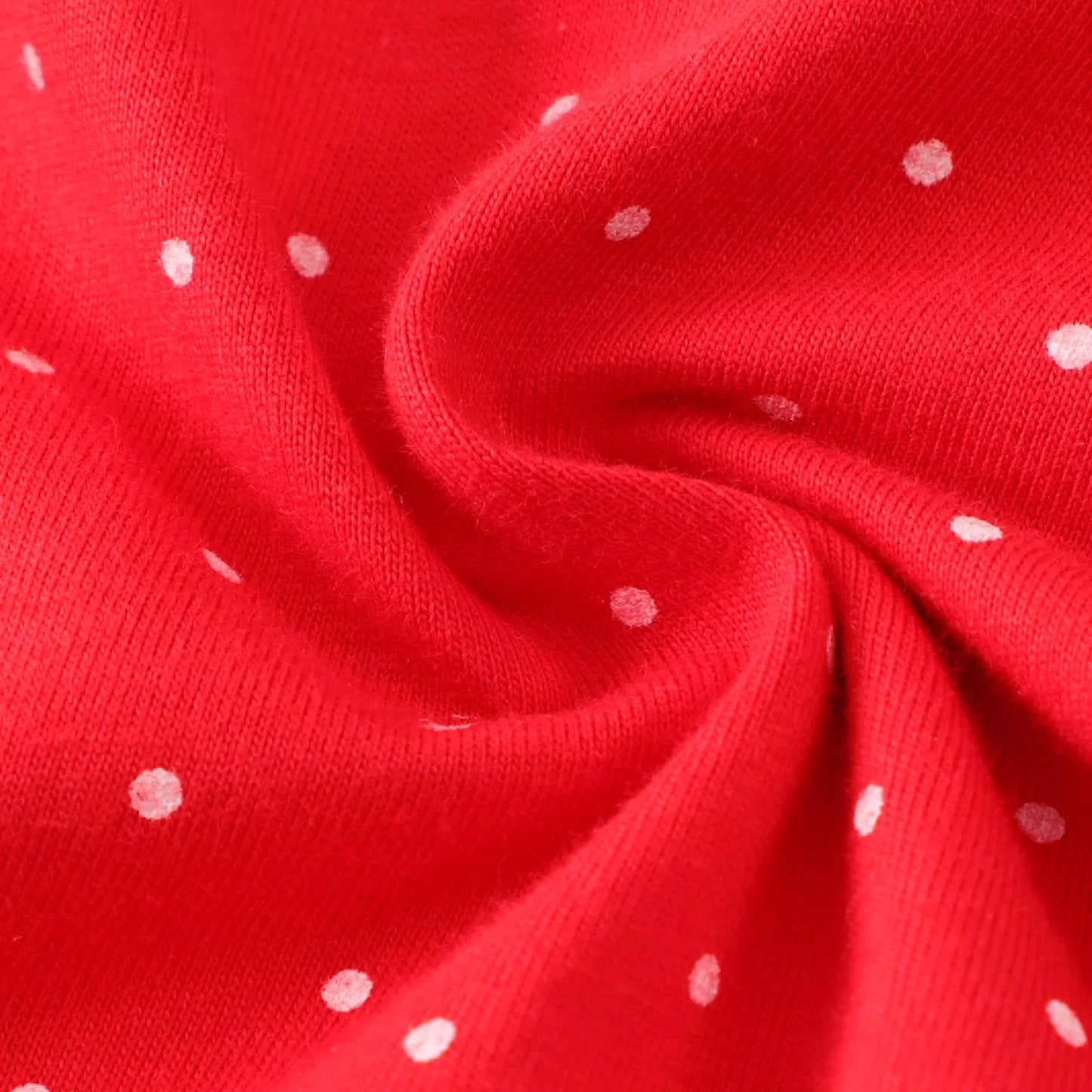 HILEELANG Toddler Girl Christmas Dress Red Dot Santa Claus Long Sleeve Cotton Casual Tunic Shirt Jersey Play Dresses