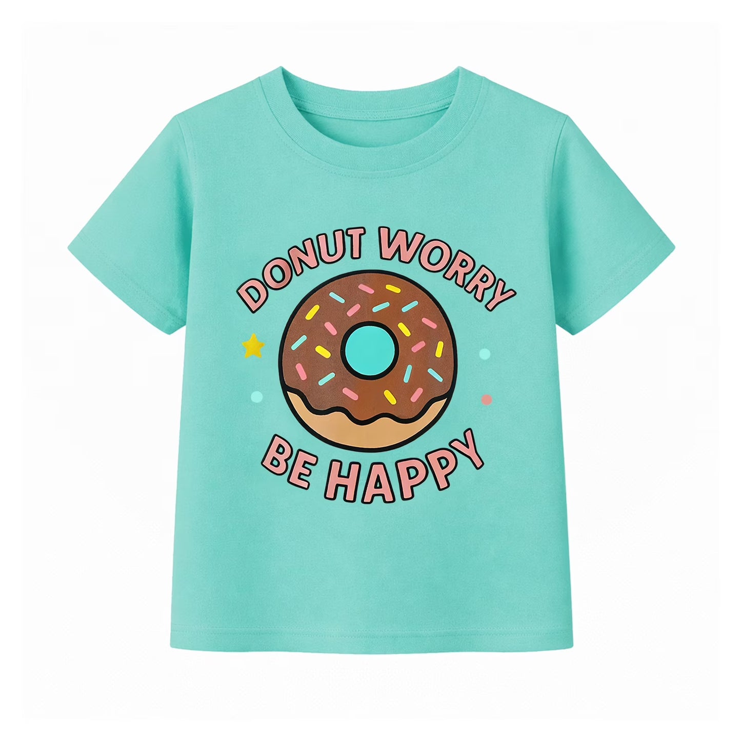 HILEELANG 2-7T Toddler/Little Girls 100% Cotton 3 Pack Cute Food Graphic Short Sleeve T-Shirt