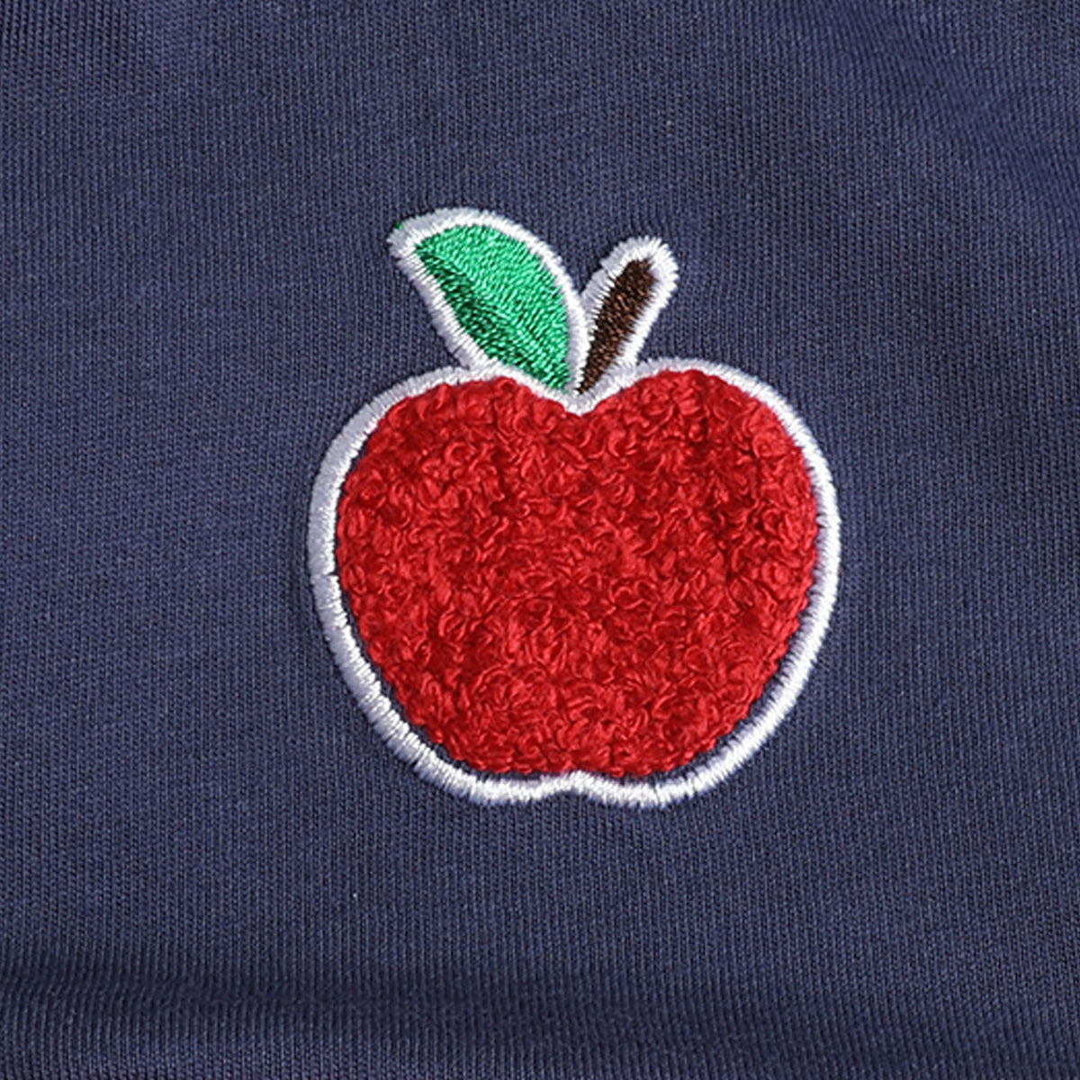 HILEELANG Toddler Apple Embroidery Peter Pan Collar Dress, Single Piece