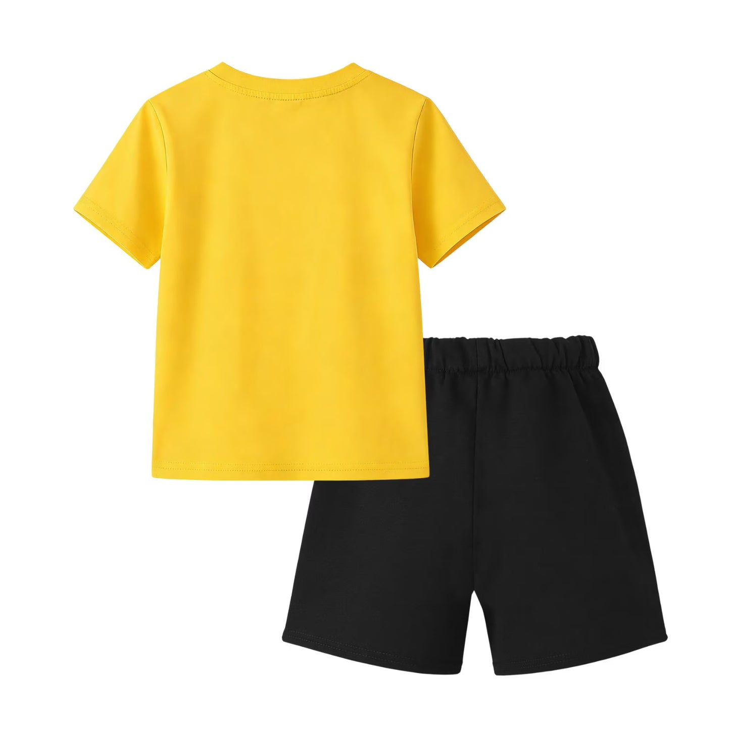 HILEELANG 2-7T Toddler/Little Boys Power Dino Sunglasses Graphic 100% Cotton 2-Piece Outfit
