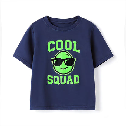 HILEELANG Toddler Boys 100% Cotton Cool Squad Short Set