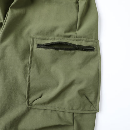 HILEELANG Kids Quick-Dry Cargo Pants Lightweight 4-Way Stretch Outdoor Joggers for Boys & Girls
