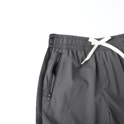 HILEELANG 5-15T Boys 2-Pack Quick Dry Athletic Sweat Shorts, Elastic Waist Active Shorts with Zipper Pockets for Kids Youth