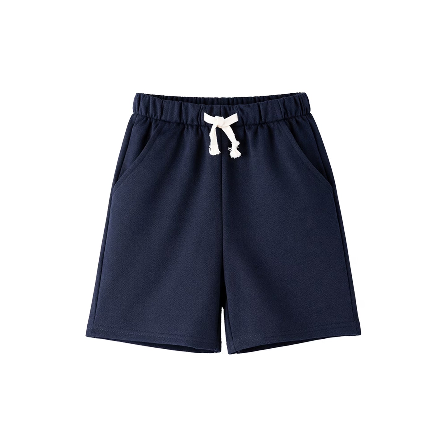 HILEELANG Little/Big Boys 4–13 Navy Stripe 2-Piece Outfit, Cotton-Blend Stretch T-Shirt and Knit Shorts Set, Summer Clothes for Boys