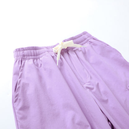 HILEELANG Kids Girl Quick-Dry Cargo Pants Lightweight 4-Way Stretch Outdoor Joggers for Girls Lavender