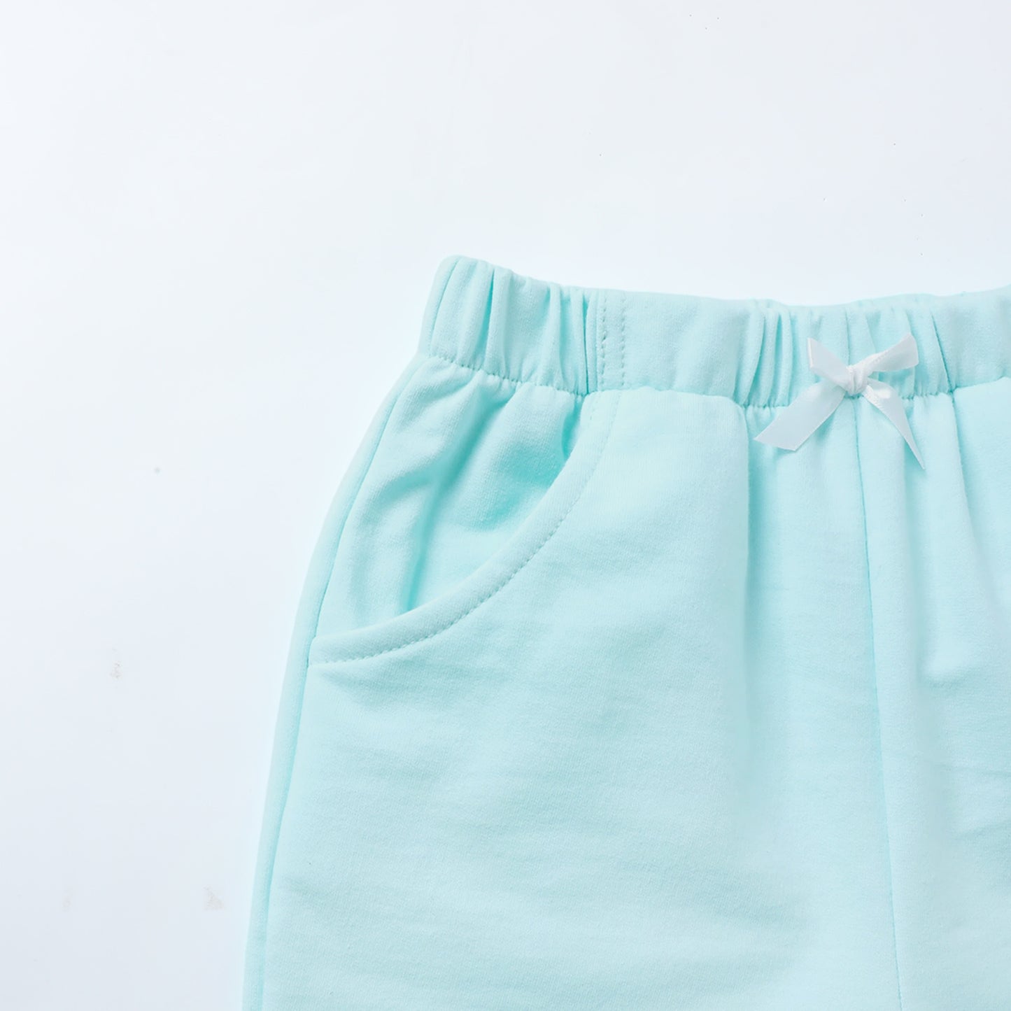 HILEELANG Toddler Girl' Cotton Shorts 2-Pack with Pockets, Grey/purple