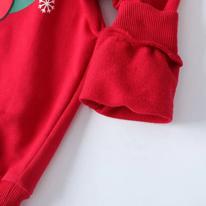 HILEELANG Toddler Girls Christmas Pants Set Light Red Elk Sweatshirt And Green Leggings Winter Playwear Outfits Clothing Sets