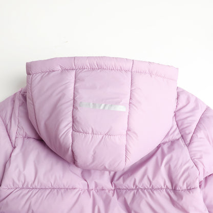 HILEELANG Kids Hooded Lightweight Puffer Jacket, ILEELANG Boys Girls Warm Quilted Winter Coat Lavender Purple