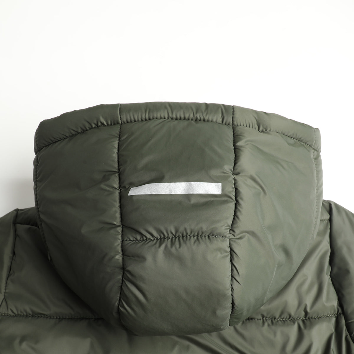 HILEELANG Kids Hooded Lightweight Puffer Jacket, ILEELANG Boys Girls Warm Quilted Winter Coat Army Green