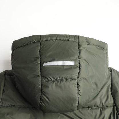 HILEELANG Kids Hooded Lightweight Puffer Jacket, ILEELANG Boys Girls Warm Quilted Winter Coat Army Green