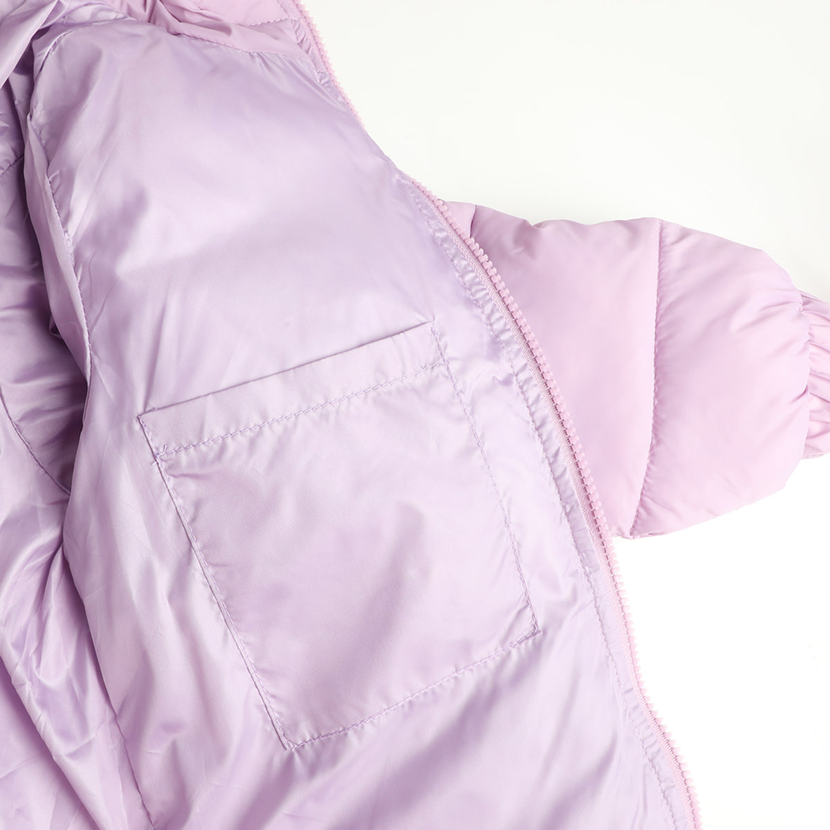 HILEELANG Kids Hooded Lightweight Puffer Jacket, ILEELANG Boys Girls Warm Quilted Winter Coat Lavender Purple