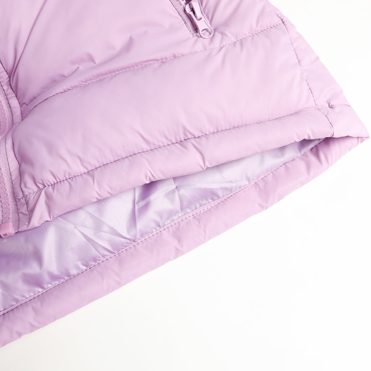 HILEELANG Kids Hooded Lightweight Puffer Jacket, ILEELANG Boys Girls Warm Quilted Winter Coat Lavender Purple