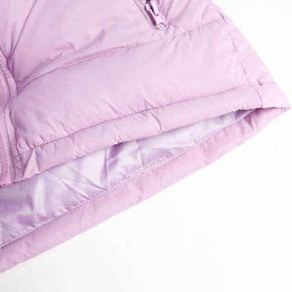 HILEELANG Kids Hooded Lightweight Puffer Jacket, ILEELANG Boys Girls Warm Quilted Winter Coat Lavender Purple