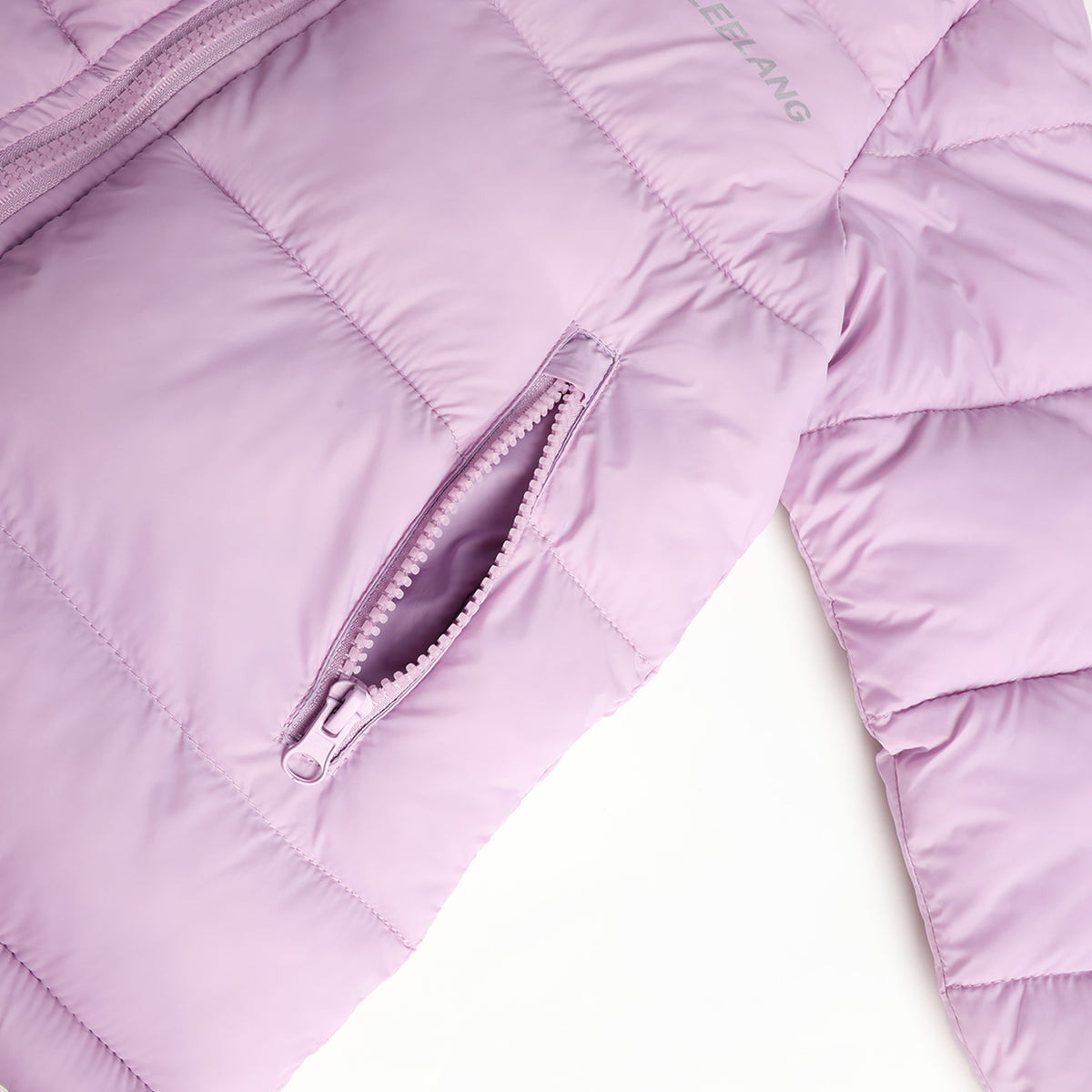 HILEELANG Kids Hooded Lightweight Puffer Jacket, ILEELANG Boys Girls Warm Quilted Winter Coat Lavender Purple